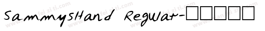 SammysHand Regular字体转换
